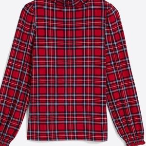 Draper James Plaid Turtleneck
